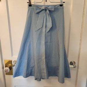 💙Vintage Blue Gingham Skirt💙